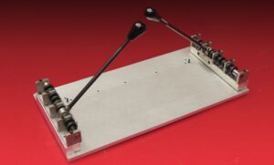 Mechanical device with two adjustable levers.